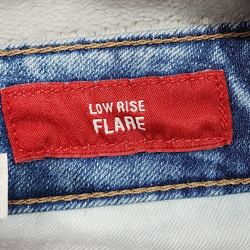 NEW Lucky Brand Jeans Womens 2/26 Blue Low Rise Flare Ankle Stretch Light Wash - Picture 5 of 14